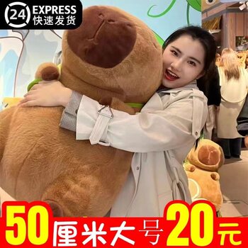Capybara doll capibala plush toy for girl birthday gift ອິນເຕີເນັດ celebrity cute rag doll pillow doll cute