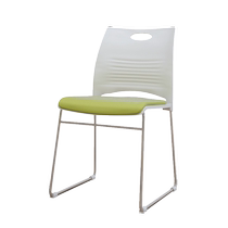 Leisure chair conference negotiation chair office training chair plastic fixed chair solid simple modern reception office chair
