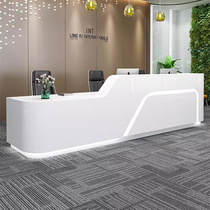 Painted front desk reception desk simple modern company office reception desk beauty salon hotel bar cashier