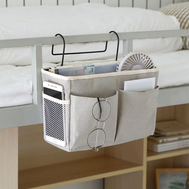 Dormitory bed storage door storage hanging bag hanging wall storage bag socks hanging bedside bedside bedroom storage
