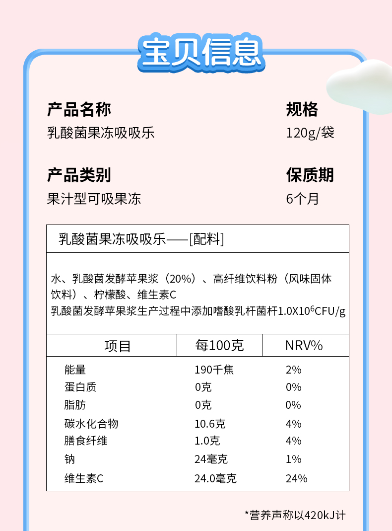 【哆猫猫】宝宝儿童零食可吸果冻