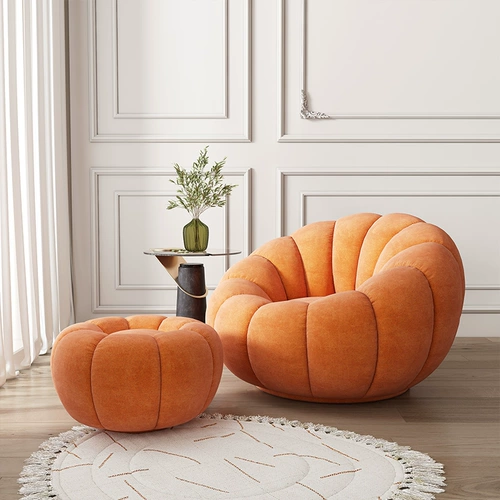 Легкий роскошный ленивый диван стул гостиная сетка красные лаунж -стул Балкон Дом с вращающимся общежитием может лежать в спальне.