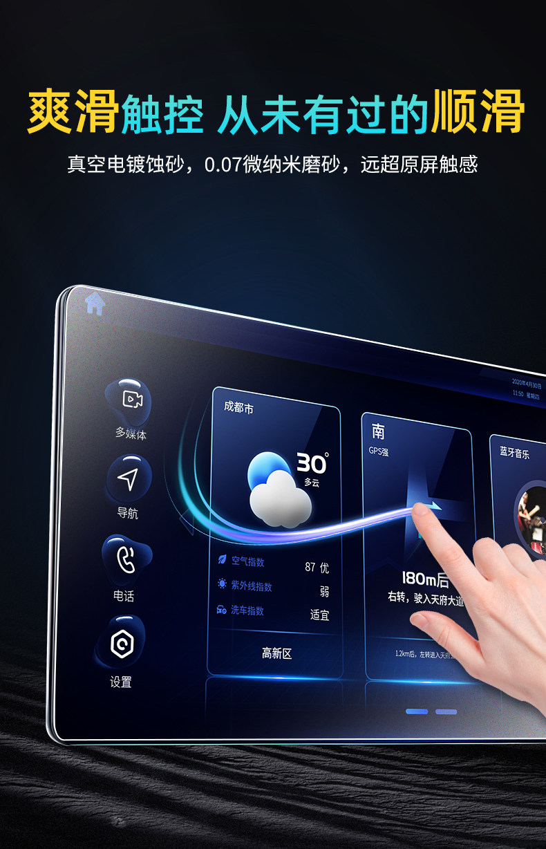25 Models Suitable for Changan Deep Blue Sl03 Central Control Ar Film Screen Car Accessories Interior Supplies Modification Anti-Reflective