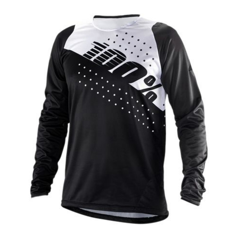 100% Mountain Bike Downhill Clothing, Summer Off-Road Motorcycle Long-Sleeved Breathable Quick-Drying Team Professional Cycling Clothing for Men and Women
