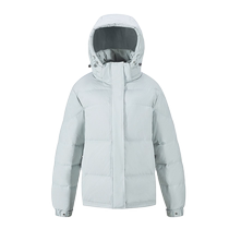 Yalu black down jacket womens winter new style removable hood windproof and warm fashionable style duck down jacket thickened