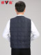 Yalu Middle-Aged and Elderly Men's down Vest Casual Vest Men's Sleeveless Jacket Autumn and Winter Warm Vest for Outer Wear