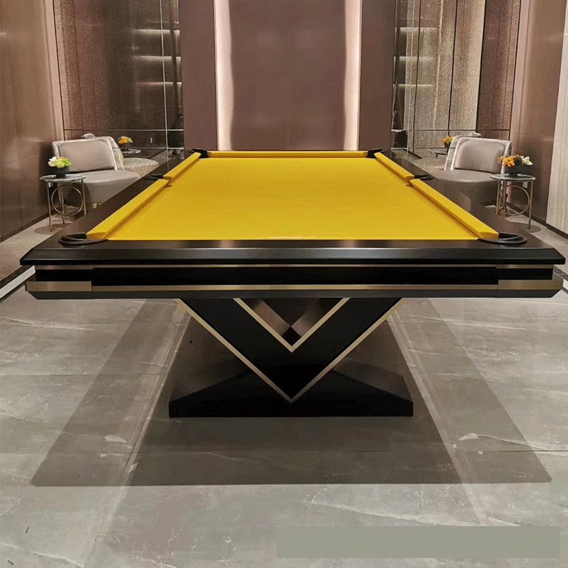 Custom V Words table Billiard Table Standard Villa Solid Wood Modern Light Lavish American Black Eight Adults Nine Ball Table Home
