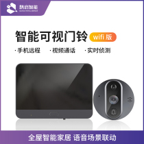 Graffiti smart electronic cat eye wifi mobile phone remote surveillance camera Home Video Doorbell surveillance camera