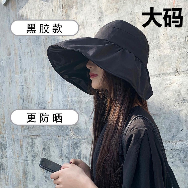 Rainy weather hat waterproof artifact UV empty top female summer thin section vinyl sunshade Korean version all-match face cover without top