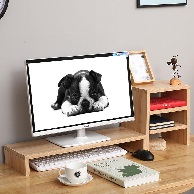60cm environmental protection material office computer elevated cervical vertebra desktop storage multi-functional creative base tray