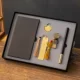 5-часовой набор Gengdu [Purple Sandalwood Pen + Notebbook + Bookmark + Book Buckle + Ruyi U-Disk] Подарочный бокс-набор бесплатно пользовательскую гравировку