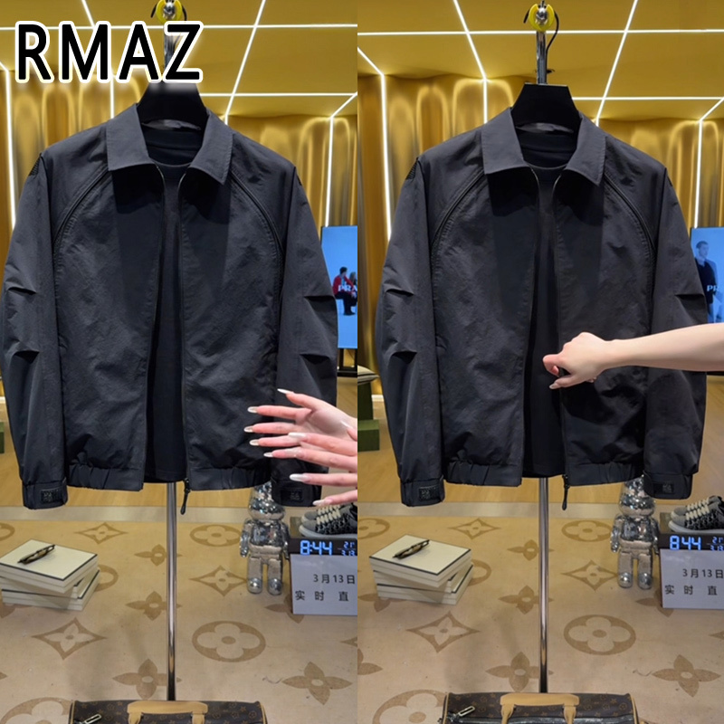 High-End Black Workwear Jacket for Men, Autumn and Winter Loose Casual Lapel Softshell Jacket, Men's Outerwear High-End Black Workwear Jacket for Men, Autumn and Winter Loose Casual Lapel Softshell Jacket, Men's Outerwear