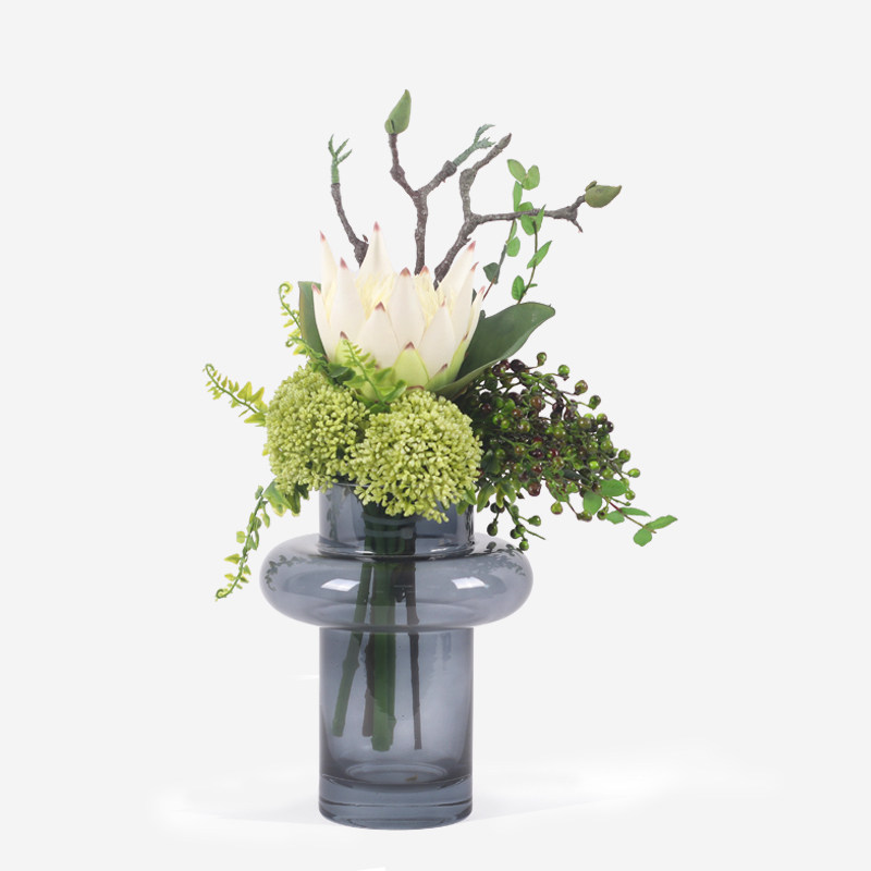 Designer Flower Art Light Extravagant Emulation Flower Pendulum Pieces Fake Flowers Living Room Table Hem Flower Sample House Display Center Negotiation Table Decorations