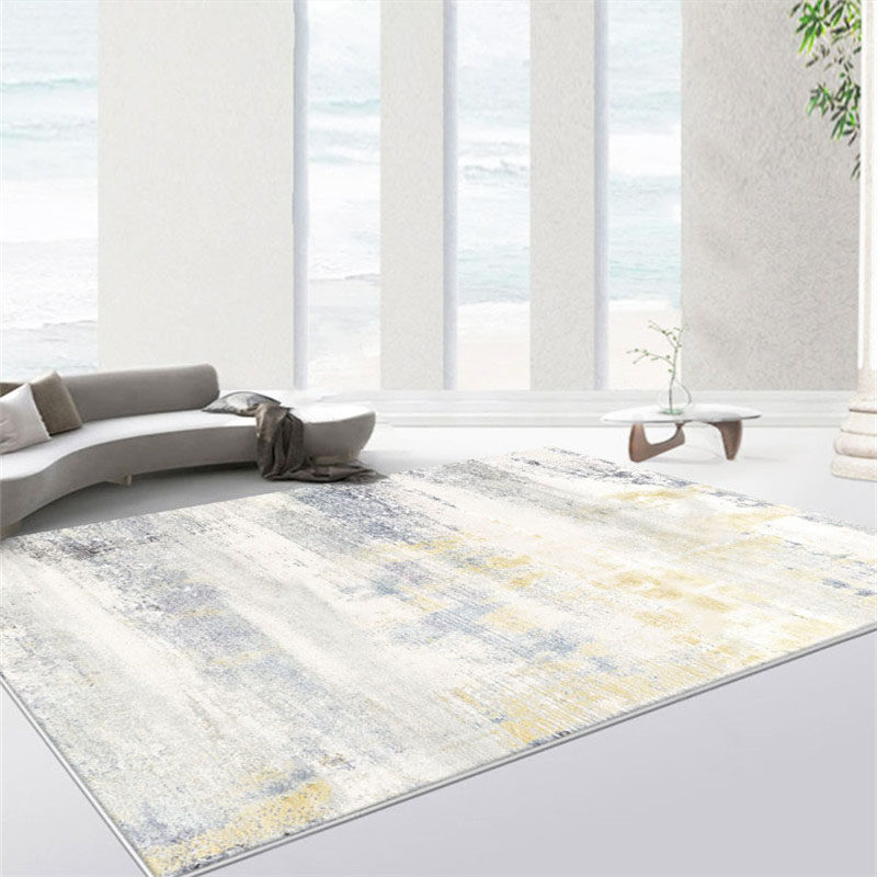 Wabi-sabi style modern minimalist Nordic carpet living room high-end light luxury 2021 new tea table bedroom thickened floor mat