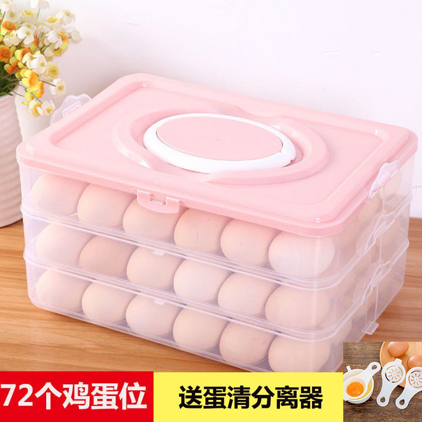 Egg Containing Basket Domestic Multifunction Large Capacity Containing Basket Portable Anti-Fall egg box portable packaging egg box Pag