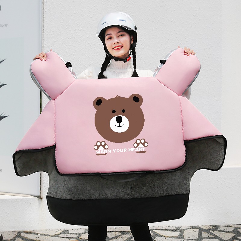 Electric motorcycle windshield is thickened in spring and autumn waterproof fourth season small tram battery wind cover in winter