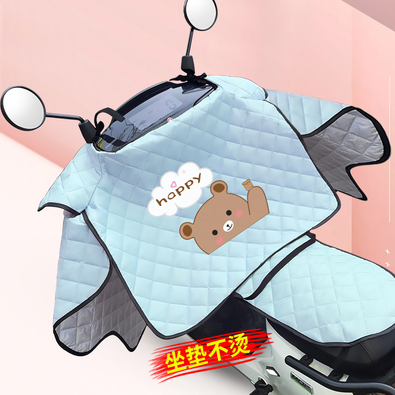 Electric car windshield is summer battery sunscreen motorcycle sunshade double-sided rainproof waterproof spring, autumn and winter windproof female