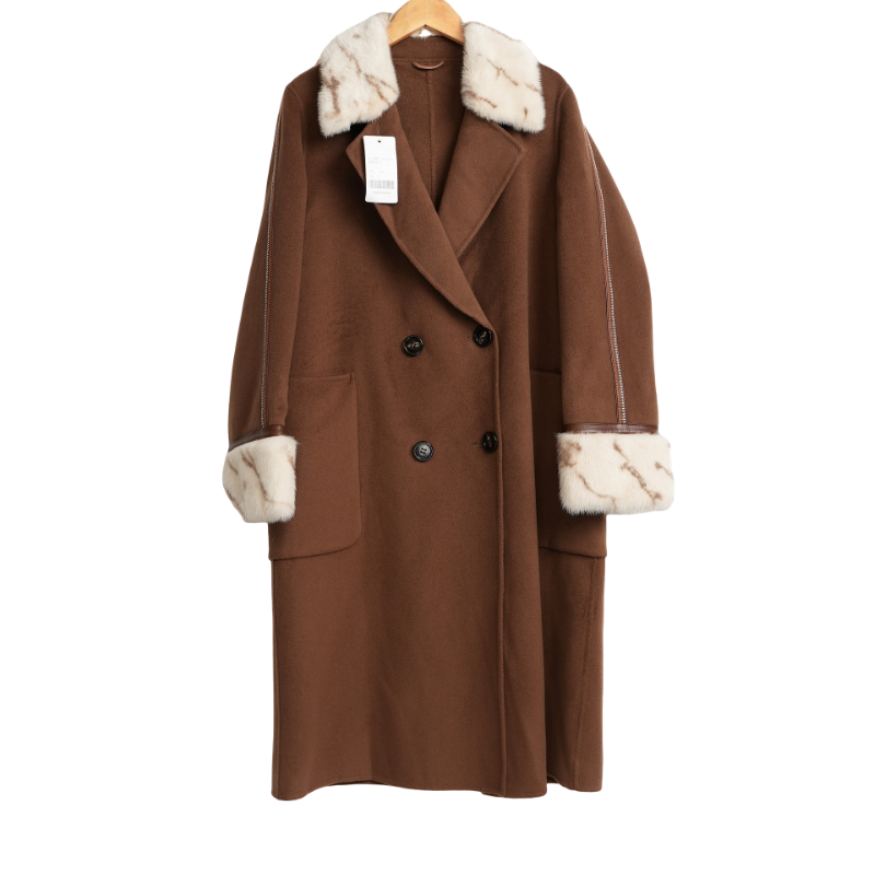 (Kai Tha) selected women's clothing autumn and winter new high-end foreign air fashion milk café lady coat -3370 -Taobao