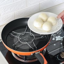 Stainless Steel Steam Rack Transpire Tripod Home Steam Cage Tripod Water kitchen pan Steamed Rice Shelf Steaming rack