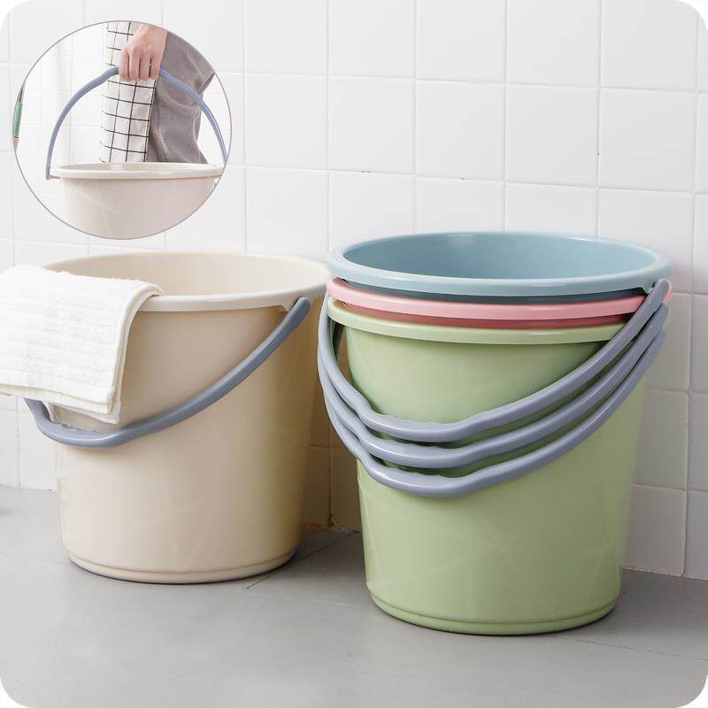 Handle Bucket Car Wash Bucket Thickened Water Storage Plastic Bucket Student Dorm Bath Laundry Bucket Mini Barrelled Water