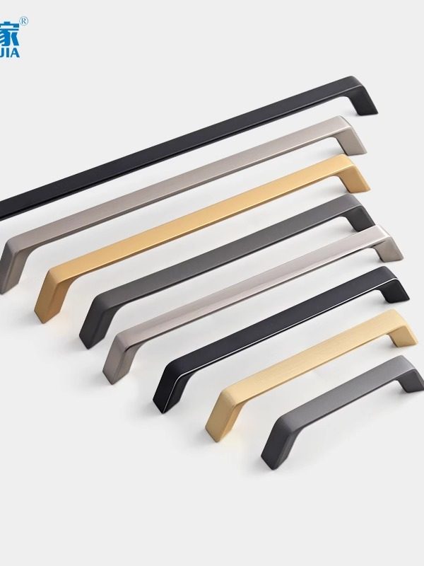 Xiaojia Modern Minimalist Cabinet Wardrobe Door Handle Drawer Handle Furniture Hardware Zinc Alloy Door Handle