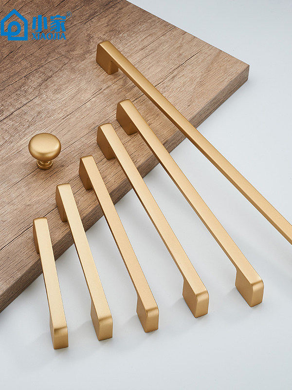 Cabinet Door Handle, Wardrobe Handle, Modern Minimalist Cabinet Drawer Single-Hole Round Handle, Minimalist Gold Light Luxury