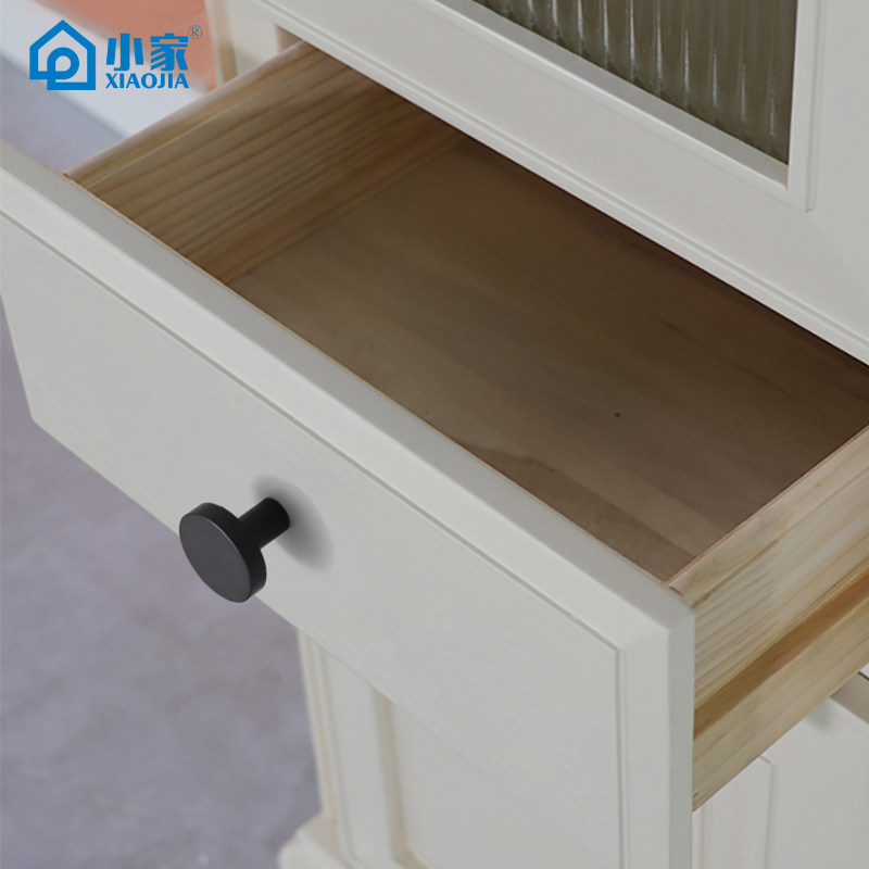 Small Drawer Handle, Light Luxury Wardrobe Door Single-Hole Handle, Gold Round Zinc Alloy Tatami Shoe Cabinet Handle