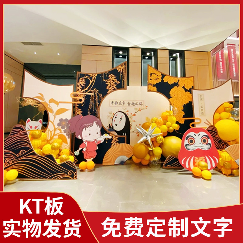 Thousands and thousands of themes Birthday Background Wall Arrangement Children ten-year-old Hundred Day Banquet Decorated Balloon Background Wall Kt Board-Taobao