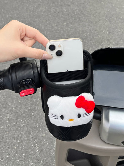 Gancho para coche eléctrico, soporte para vasos, delantero y trasero, antivibración, batería universal, estante decorativo para almacenamiento de té de la leche