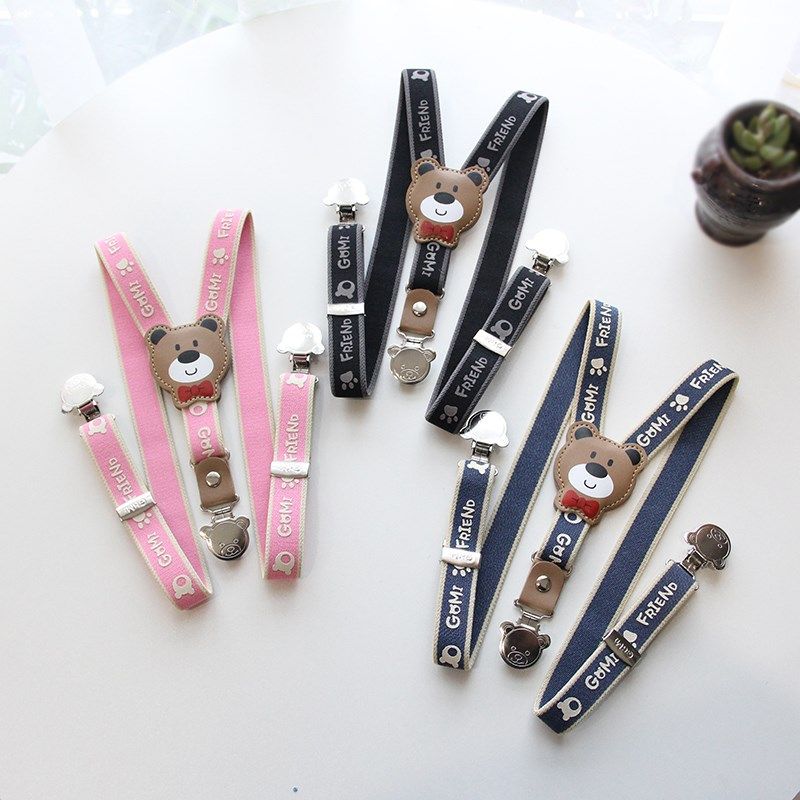 Korean children's clip gomi baby pants strap clip adjustable boy and girl baby child suspender belt