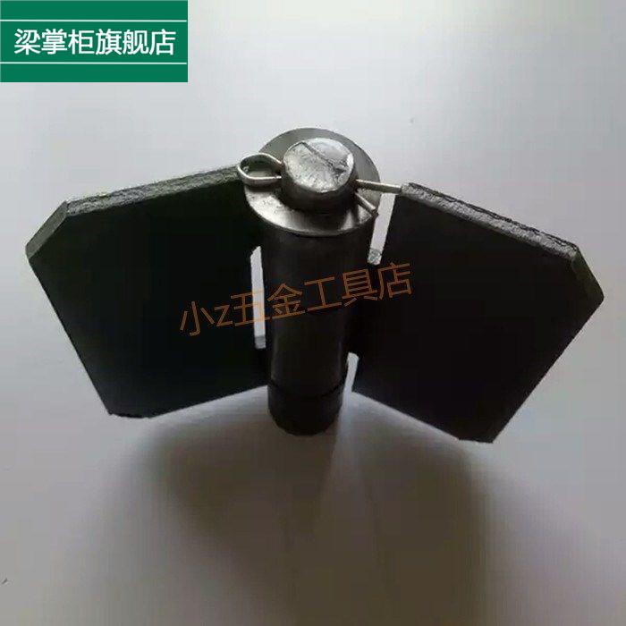 Hardware cross-linked folding thick iron door hinge 95*75*4mm heavy-duty car compartment welding large hinge