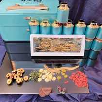 Changbai Mountain Ginseng Deer Antler High-end Gift Box Small Can Great Gift High-end Health-preserving Ganoderma Nourishing Tea Dendrobium and Wolfberry