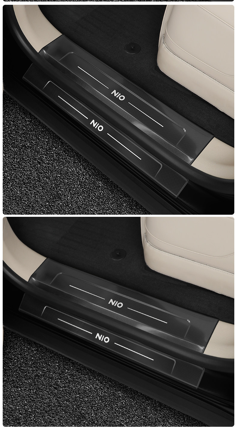 Suitable for 6 Nio Es8 Door Sill Protection Strips, Es8 Door Welcome Step Protection Modification Accessories