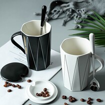 Nordic Wind Ceramic Mark Cup Large Capacity Personality Brief Testas Office Domestic Water Drinking Tea Milk Cup