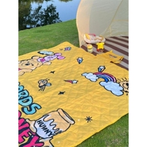 Winnie the Pooh Picnic Mat Moisture-proof Thickened Ground Mat Spring Outing Outdoor Grass Camping Waterproof Portable Machine Washable Seat Mat