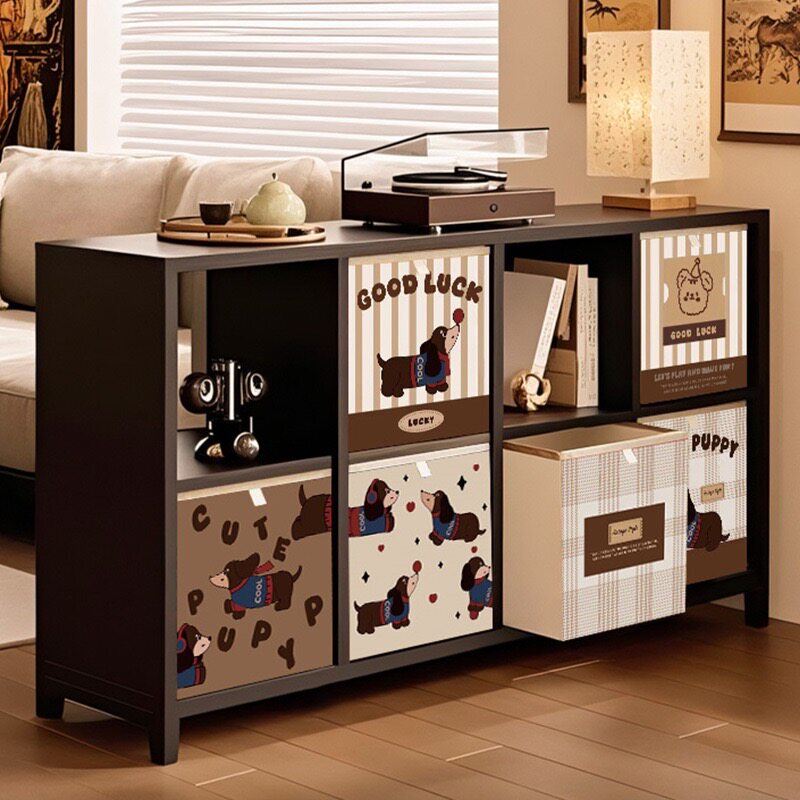 Household Leather Storage Box, Vintage Storage Cotton and Linen Fabric Grid Cabinet, Foldable Toy and Clothing Storage Basket Made of Oxford Cloth Household Leather Storage Box, Vintage Storage Cotton and Linen Fabric Grid Cabinet, Foldable Toy and Clothing Storage Basket Made of Oxford Cloth
