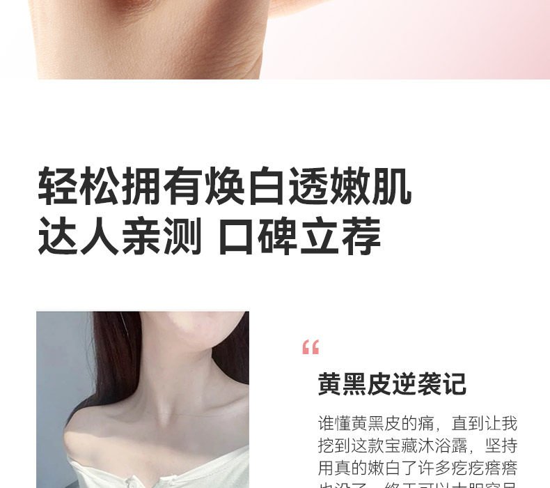 【中国直邮】 VHE 祛痘美白沐浴露 全身焕亮保湿水润持久留香乳液洗护男女 400g