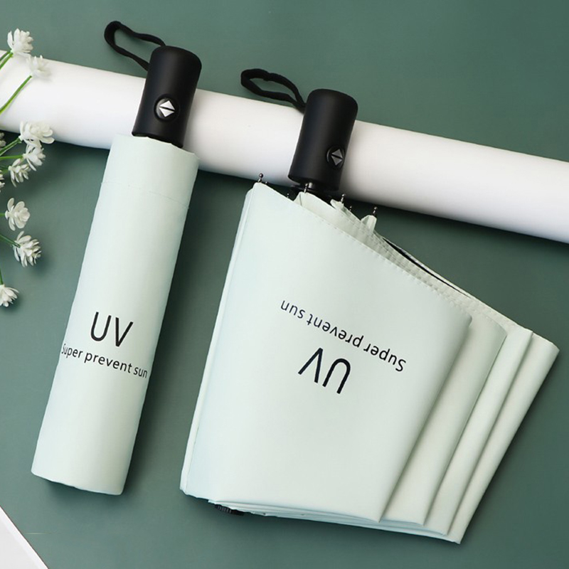 Simple uv sun umbrella female sunscreen Japanese summer sunshade anti-ultraviolet automatic large vinyl adult sunny umbrella