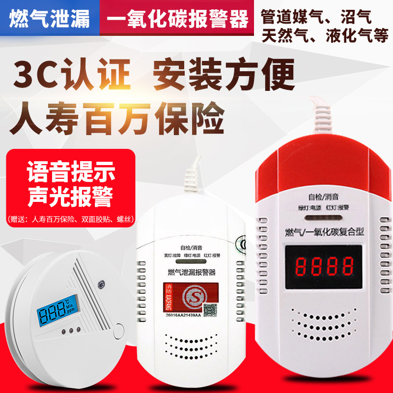 Carbon Monoxide Alarm Home Coal Furnace Leakage Indoor Coal Smoke Gas Detector Hive Charcoal Gas Co Probe