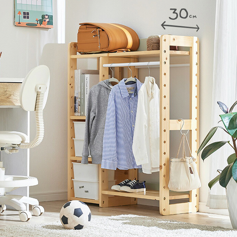 Toys hold layers of children's cooling cabinet Solid wood children's room large capacity living room for baby multi-function shelf