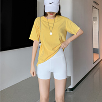White Safety Pants Sportswomen Summer Thin inside wearing anti-walking light uncurled shark leather speed dry shorts 30% Thermal pants