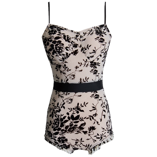 Weswim swimsuit for women with small breasts, one-piece flocking suspender belt, pure lust sexy hot spring style, trendy style 2024 new style