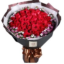 Valentines Day red rose bouquet Suzhou local entity flower shop in the same city l Park New District Wuzhong district distribution