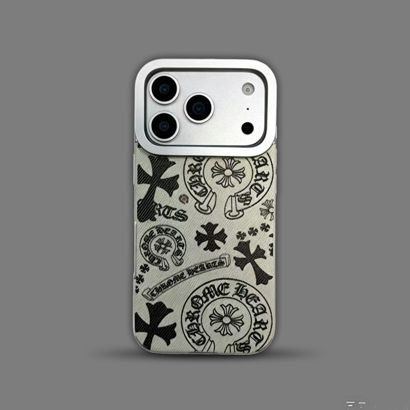 Chrome Hearts Cross Pattern iPhone Case
