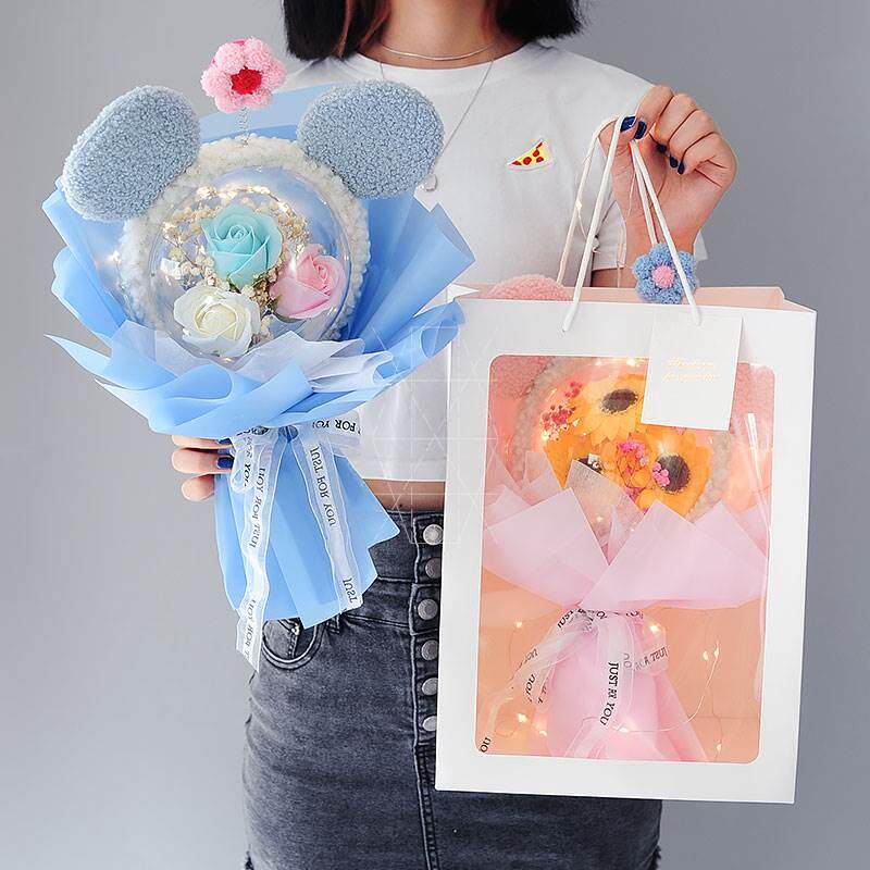 Gypsophila dry bouquet lamp wave ball new YY1882 creative star Dailu Valentine's Day gift to girlfriends and girlfriends