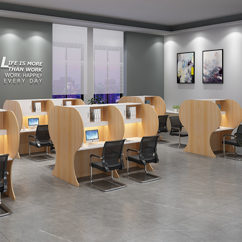 Shared self-study room partition table and chair combination study table closed immersive self-study postgraduate entrance examination table