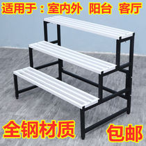 Stainless steel floor balcony floor-style multi-layer staircase stainless steel anti-rust courtyard iron multi-meat interior frame