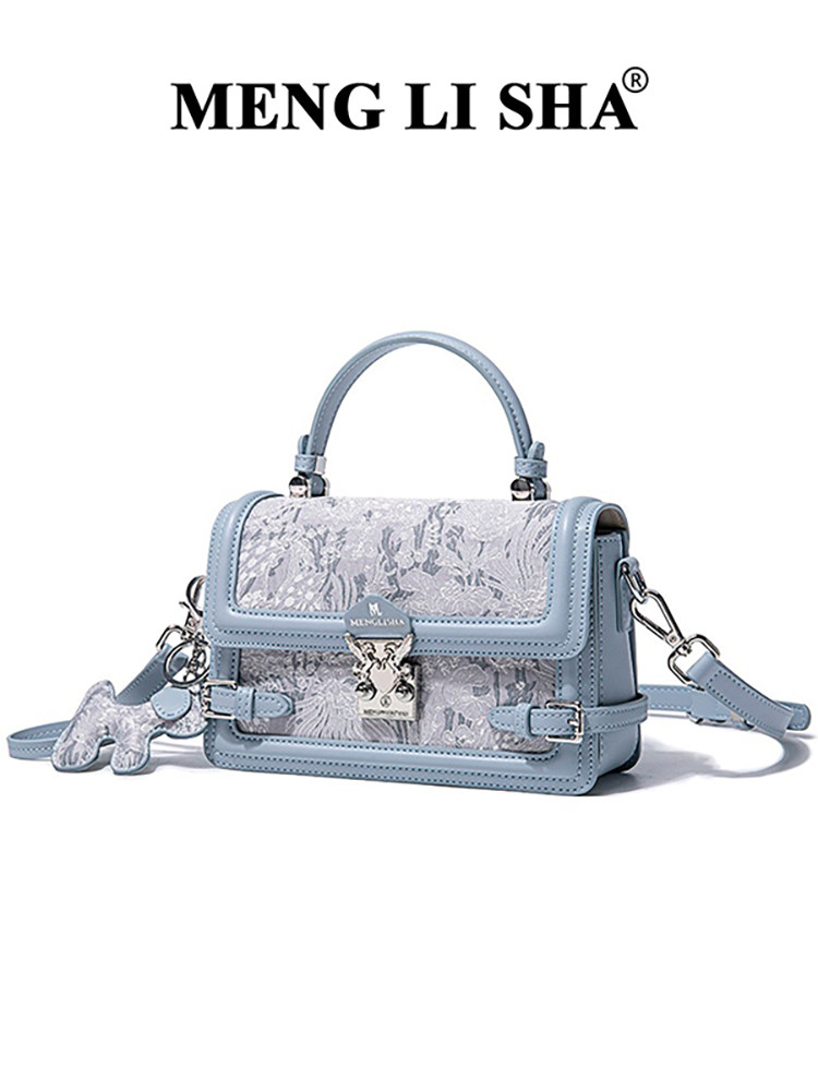 Light Luxury Retro High-End Embroidered Small Square Bag for Women, Crossbody 2025 New Style, Versatile for Work and Commuting, Shoulder and Handbag