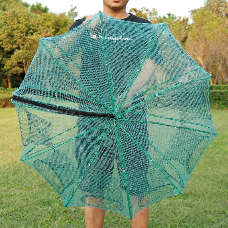 Shrimp Cage Shrimp Mesh Folding 6 Holes 8 Holes 10 Holes Fishing Nets Fish Nets Folded Fishing Nets Hand Throwing Nets Fishnets-Taobao
