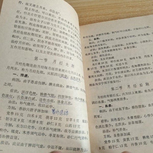 Genuine and original Gynecological Syndrome Treatment by Qian Boxuan, Traditional Chinese Medicine Gynecological Disease Medical Records and Prescriptions 1979 Old Book